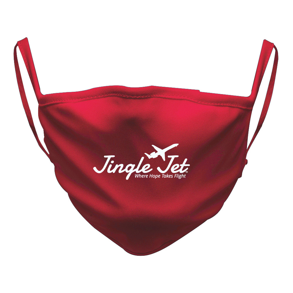 Jingle Jet 3Layer Reusable Mask The Zazza Community Foundation