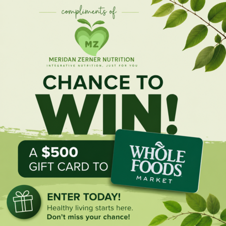 1 ENTRY- $500 Whole Foods Gift Card Drawing